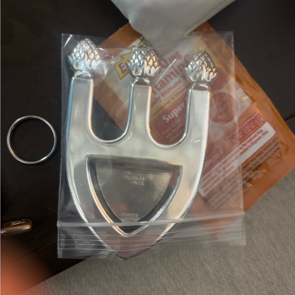 Silver Metal Trident Bottle Opener